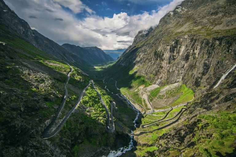 De bergweg Trollstigen